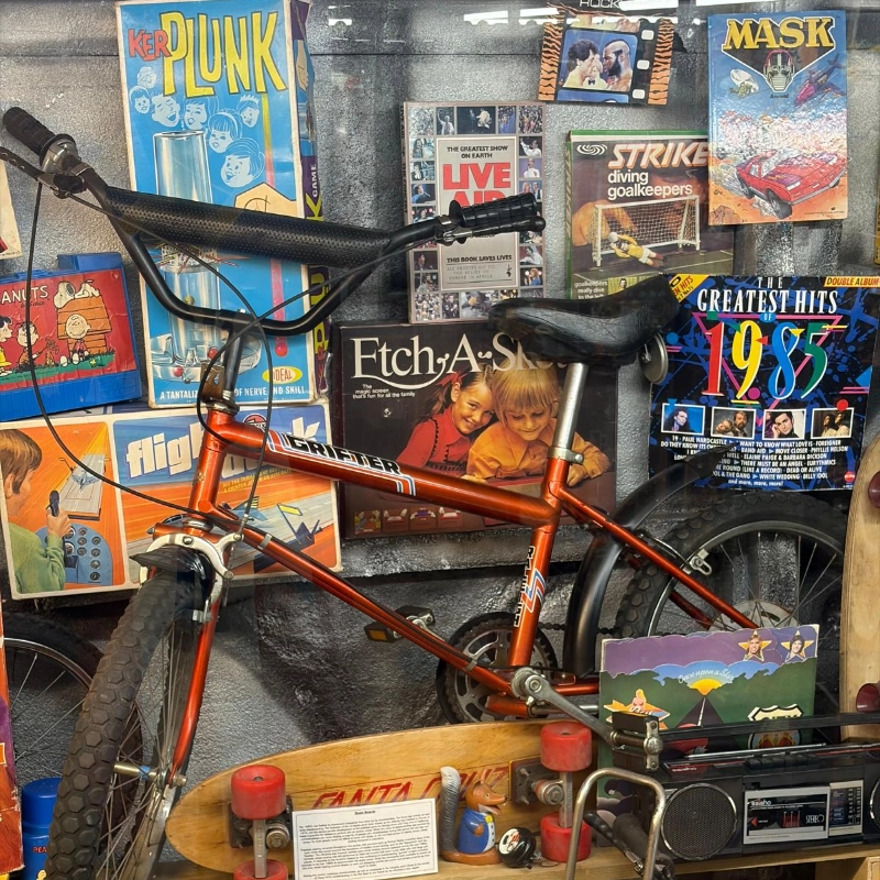 80's bike and toys